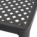 Tahoe Outdoor Modern Aluminum Dining Table with Woven Accents by Christopher Knight Home - 61.25 L x 61.25 W x 29.00 H
