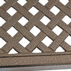 Tahoe Outdoor Modern Aluminum Dining Table with Woven Accents by Christopher Knight Home - 61.25 L x 61.25 W x 29.00 H