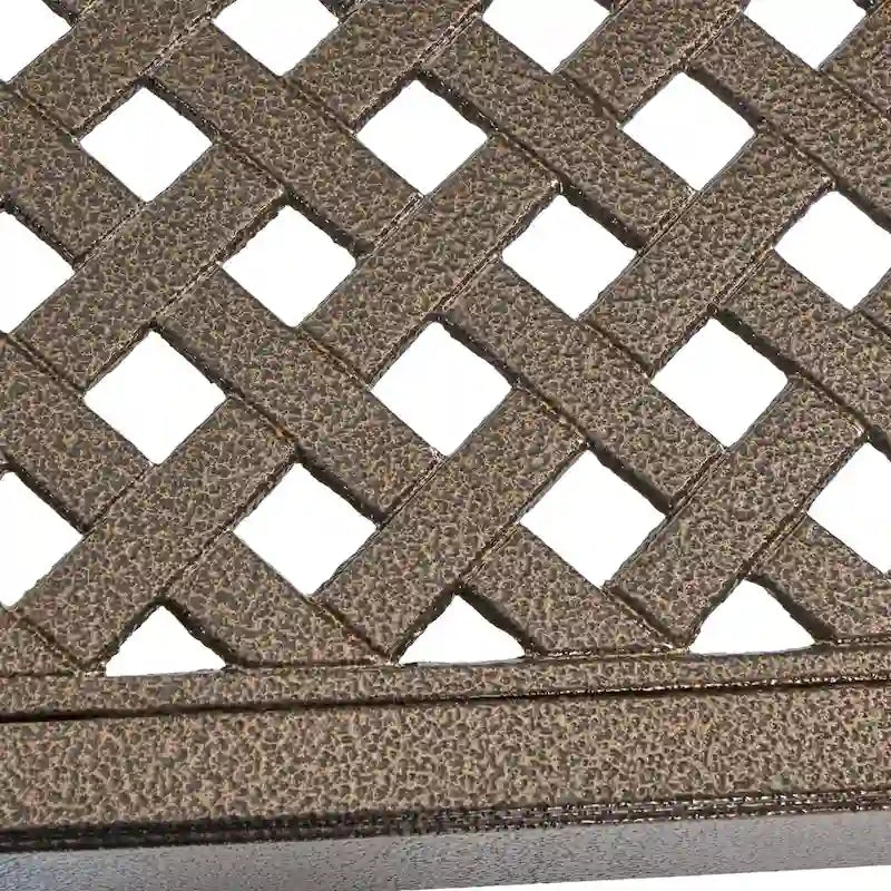 Tahoe Outdoor Modern Aluminum Dining Table with Woven Accents by Christopher Knight Home - 61.25 L x 61.25 W x 29.00 H