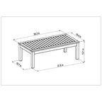 Amazonia FSC Certified Wood 8pc Outdoor Patio Seating Set