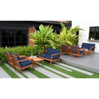 Amazonia FSC Certified Wood 8pc Outdoor Patio Seating Set