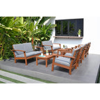 Amazonia FSC Certified Wood 8pc Outdoor Patio Seating Set