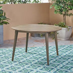 Biella Outdoor 5 Piece Wood and Wicker Dining Set by Christopher Knight Home