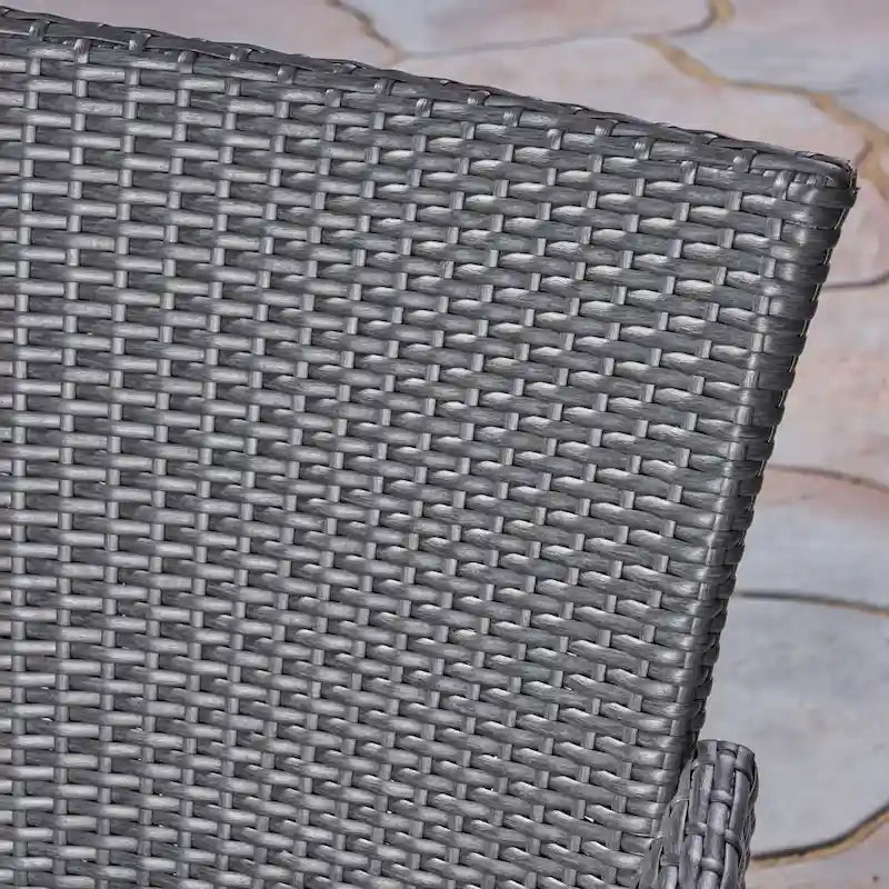 Biella Outdoor 5 Piece Wood and Wicker Dining Set by Christopher Knight Home