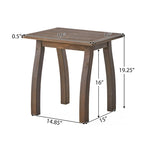 Mahalo Outdoor 2 Piece Acacia Wood Chaise Lounge Set with Side Table by Christopher Knight Home