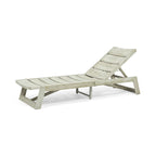 Mahalo Outdoor 2 Piece Acacia Wood Chaise Lounge Set with Side Table by Christopher Knight Home