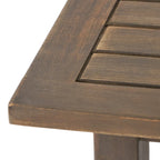 Mahalo Outdoor 2 Piece Acacia Wood Chaise Lounge Set with Side Table by Christopher Knight Home