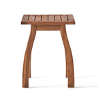 Mahalo Outdoor 2 Piece Acacia Wood Chaise Lounge Set with Side Table by Christopher Knight Home