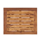 Mahalo Outdoor 2 Piece Acacia Wood Chaise Lounge Set with Side Table by Christopher Knight Home