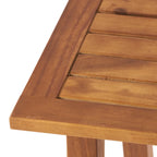 Mahalo Outdoor 2 Piece Acacia Wood Chaise Lounge Set with Side Table by Christopher Knight Home