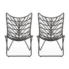 Byson Wicker Outdoor Accent Chairs by Christopher Knight Home