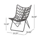 Byson Wicker Outdoor Accent Chairs by Christopher Knight Home