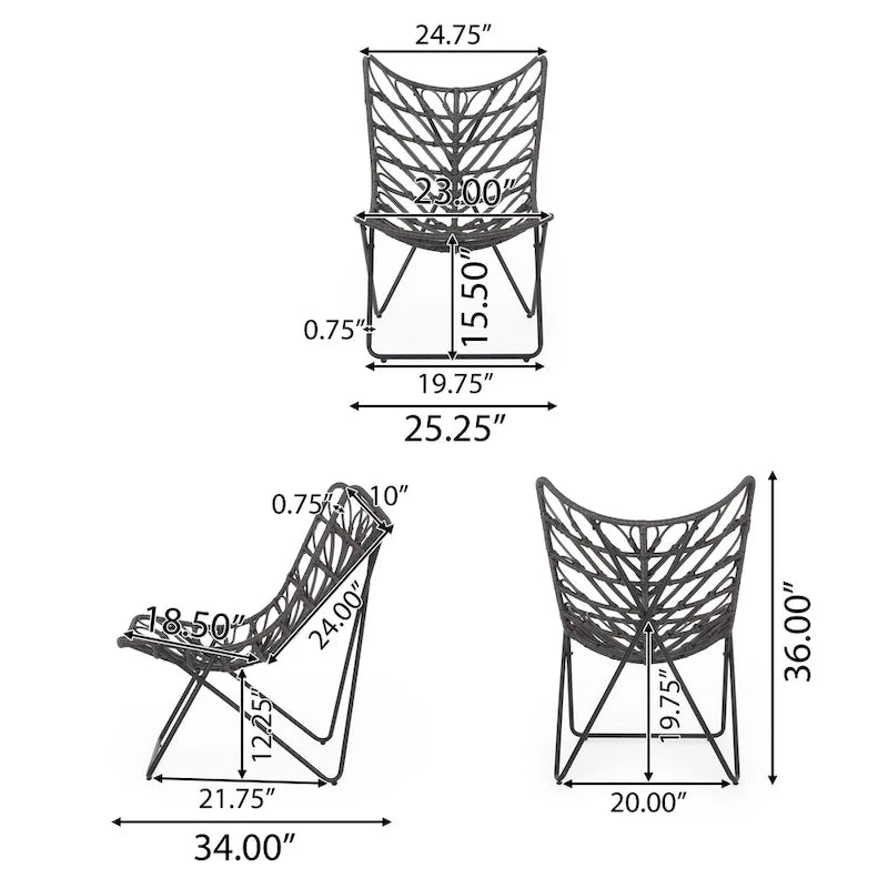 Byson Wicker Outdoor Accent Chairs by Christopher Knight Home