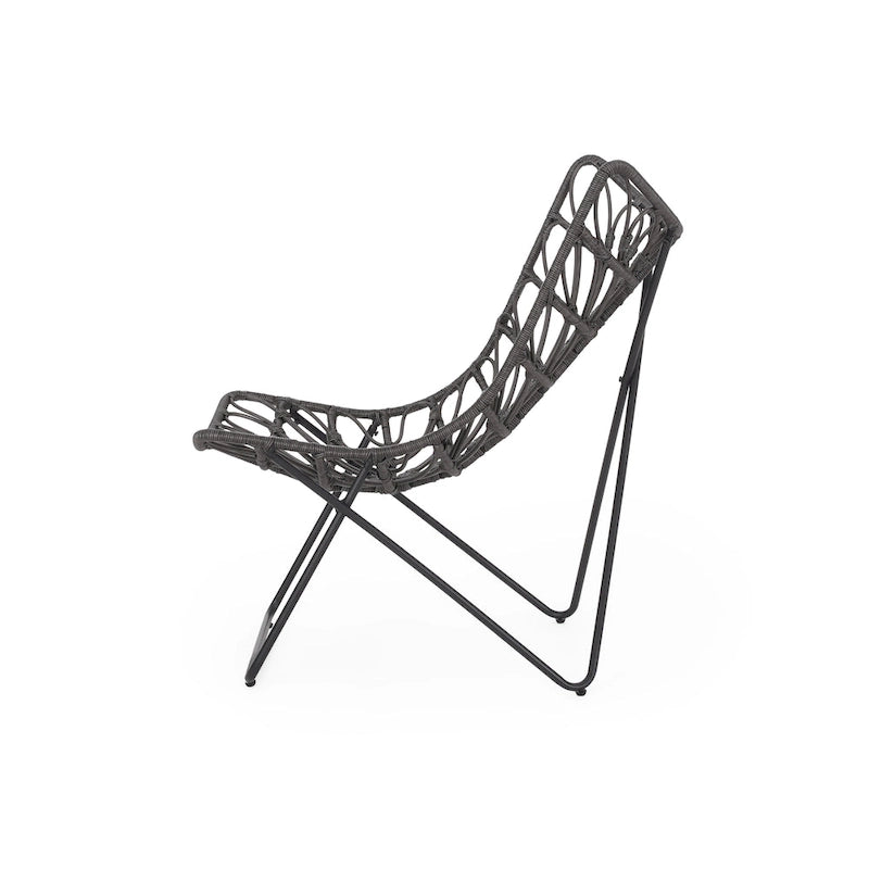 Byson Wicker Outdoor Accent Chairs by Christopher Knight Home