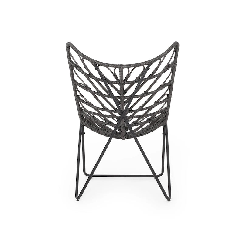 Byson Wicker Outdoor Accent Chairs by Christopher Knight Home