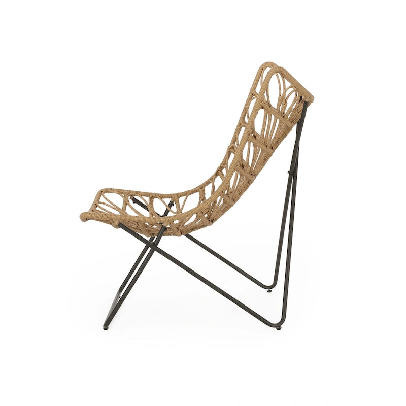 Byson Wicker Outdoor Accent Chairs by Christopher Knight Home