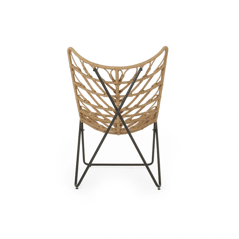 Byson Wicker Outdoor Accent Chairs by Christopher Knight Home
