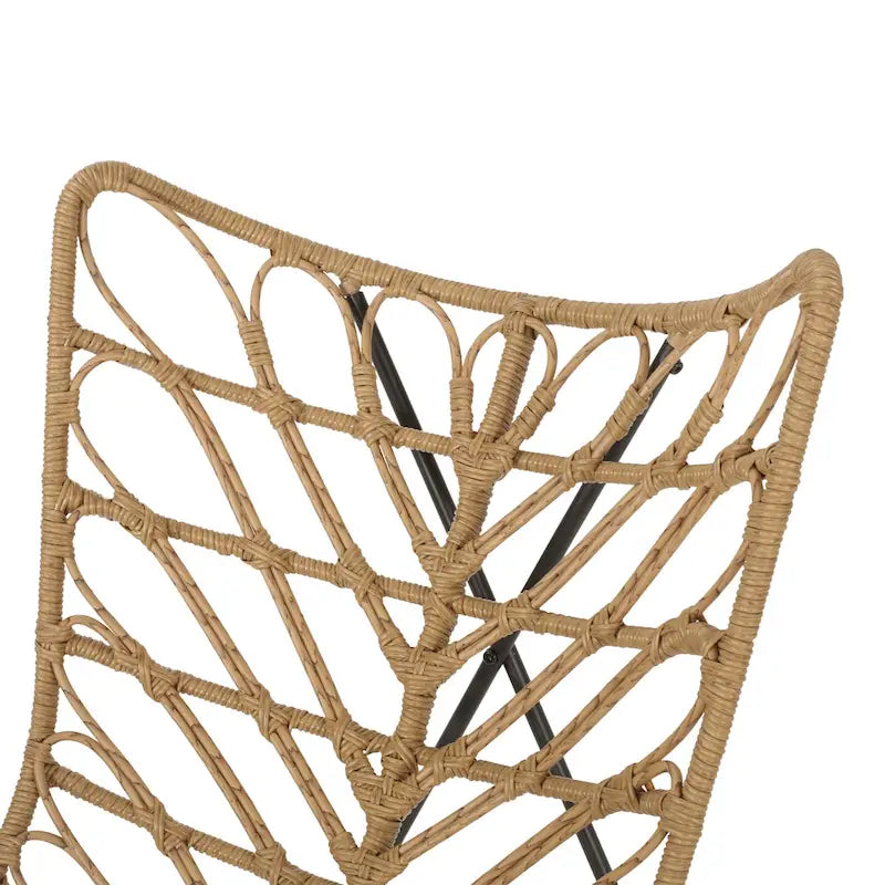 Byson Wicker Outdoor Accent Chairs by Christopher Knight Home