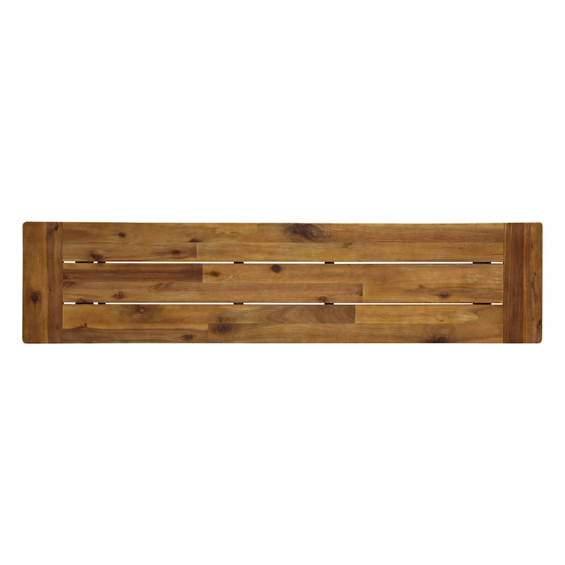Raphael Acacia Wood Outdoor Bench (Set of 2)by Christopher Knight Home