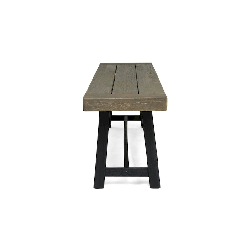 Raphael Acacia Wood Outdoor Bench (Set of 2)by Christopher Knight Home