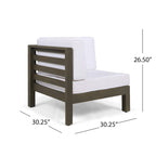 Oana Outdoor 9-Piece Acacia Wood Sectional Sofa Set with Coffee Table by Christopher Knight Home