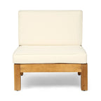 Oana Outdoor 9-Piece Acacia Wood Sectional Sofa Set with Coffee Table by Christopher Knight Home