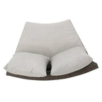 Newton Wicker Outdoor Curved Loveseat Sectional with Cushions by Christopher Knight Home