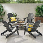 Marrion 5-piece Adirondack Chair Set with Fire Pit by Christopher Knight Home
