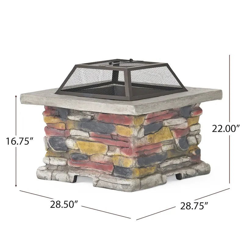 Marrion 5-piece Adirondack Chair Set with Fire Pit by Christopher Knight Home