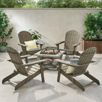 Marrion 5-piece Adirondack Chair Set with Fire Pit by Christopher Knight Home