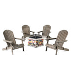 Marrion 5-piece Adirondack Chair Set with Fire Pit by Christopher Knight Home