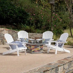 Marrion 5-piece Adirondack Chair Set with Fire Pit by Christopher Knight Home