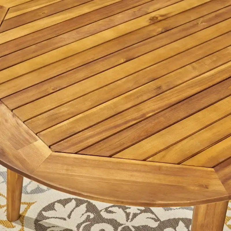 Pines Outdoor 7 Piece Acacia Wood Dining Set by Christopher Knight Home