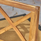 Pines Outdoor 7 Piece Acacia Wood Dining Set by Christopher Knight Home
