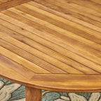 Pines Outdoor 7 Piece Acacia Wood Dining Set by Christopher Knight Home