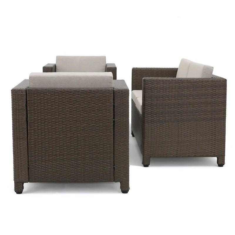 Puerta Outdoor 4-piece Patio Chat Set by Christopher Knight Home
