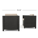 Puerta Outdoor 4-piece Patio Chat Set by Christopher Knight Home