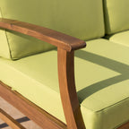 Perla Acacia Wood 7-piece Outdoor Chat Set by Christopher Knight Home