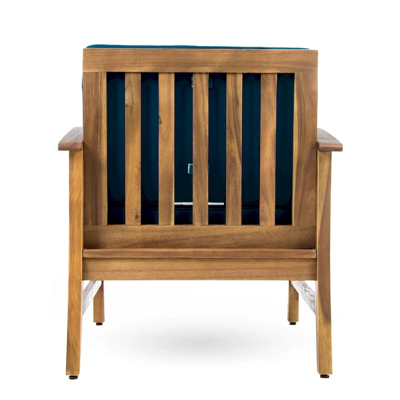 Perla Acacia Wood 7-piece Outdoor Chat Set by Christopher Knight Home