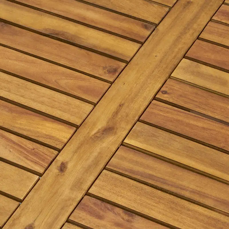 Perla Acacia Wood 7-piece Outdoor Chat Set by Christopher Knight Home