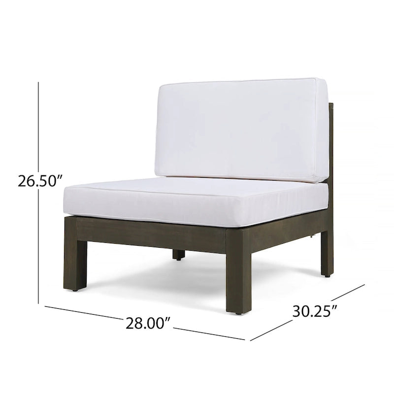 Brava Outdoor Acacia Wood 7-piece Chat Set by Christopher Knight Home