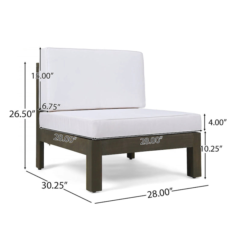 Brava Outdoor Acacia Wood 7-piece Chat Set by Christopher Knight Home
