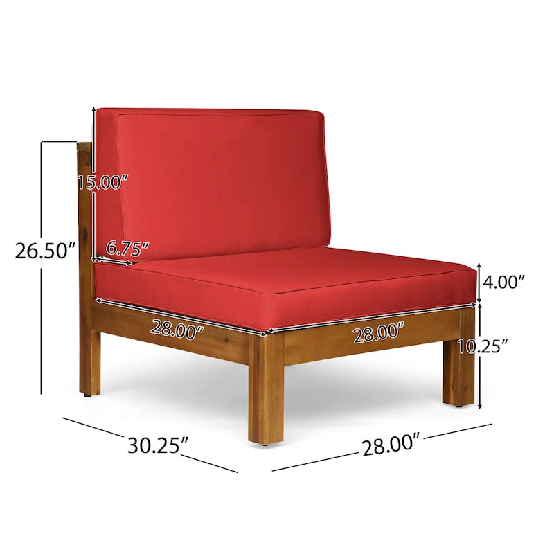 Brava Outdoor Acacia Wood 7-piece Chat Set by Christopher Knight Home