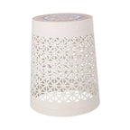 Cranbrook Outdoor Lace Cut Side Table with Tile Top by Christopher Knight Home