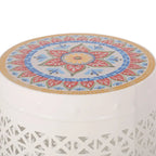 Cranbrook Outdoor Lace Cut Side Table with Tile Top by Christopher Knight Home