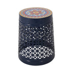 Cranbrook Outdoor Lace Cut Side Table with Tile Top by Christopher Knight Home