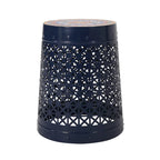 Cranbrook Outdoor Lace Cut Side Table with Tile Top by Christopher Knight Home