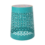 Cranbrook Outdoor Lace Cut Side Table with Tile Top by Christopher Knight Home