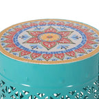 Cranbrook Outdoor Lace Cut Side Table with Tile Top by Christopher Knight Home