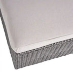 Santa Rosa Wicker Outdoor Ottoman with Cushion by Christopher Knight Home